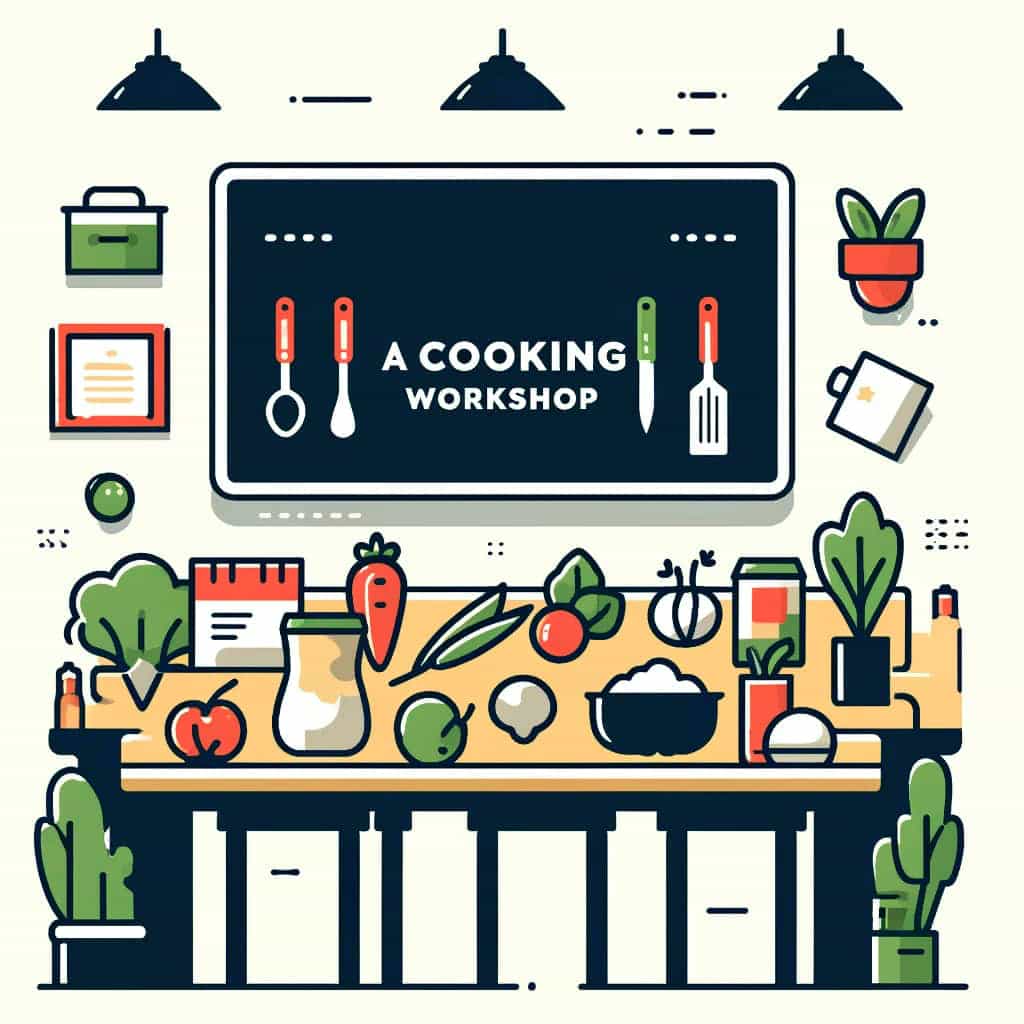 Joining a cooking workshop