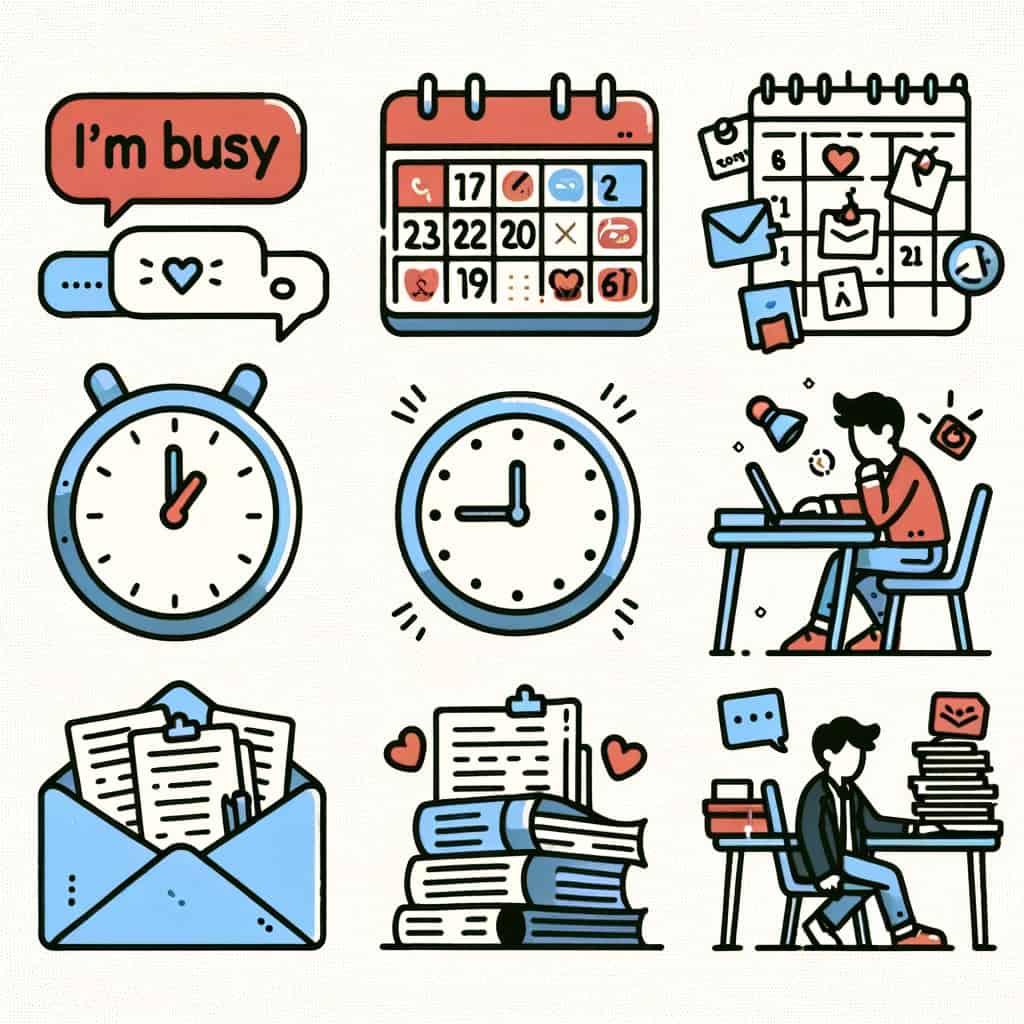 Different Ways to Say: I'm Busy