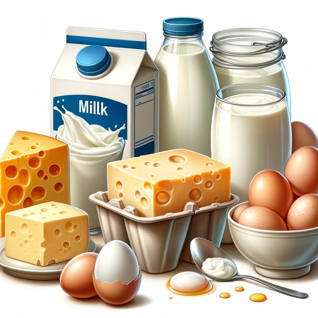 English Vocabulary for Dairy & Eggs